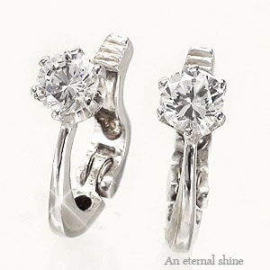イヤリング 18金 一粒ダイヤモンド 0.6ct k18ゴールド 中折れ式 レディース ジュエリー アクセサリー プレゼント ギフト 人気 おすすめ