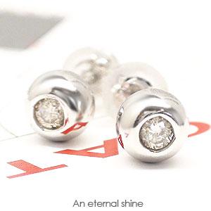ピアス 丸玉 5mm ダイヤモンド 0.1ct ソリティア 18金 イエロー ピンク ホワイトゴールド スタッド メンズ レディース 男女兼用