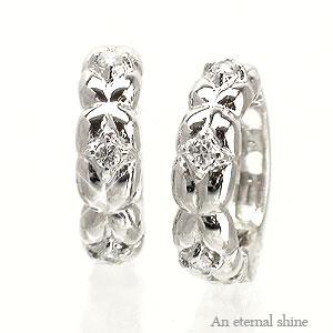 イヤリング 18金 ダイヤモンド 0.08ct k18ゴールド 中折れ式 レディース ジュエリー アクセサリー プレゼント ギフト 人気 おすすめ