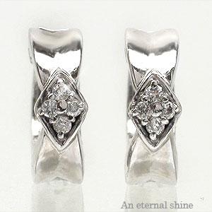 イヤリング 18金 ダイヤモンド 0.1ct k18ゴールド 中折れ式 レディース ジュエリー アクセサリー プレゼント ギフト 人気 おすすめ