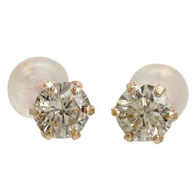 ピアス 18金 一粒ダイヤモンド 0.3ct ソリティア スタッド k18ピンクゴールド レディース ジュエリー アクセサリー プレゼント ギフト