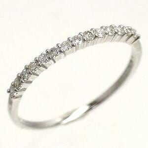 ハーフエタニティリング 指輪 ダイヤモンドリング 0.2ct エタニティリング プラチナ900 婚約指輪 刻印 レディース ジュエリー アクセサリー