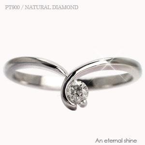 リング 指輪 一粒ダイヤモンド ソリティア pt900 プラチナ900 0.1ct シンプル 婚約指輪 刻印 レディース ジュエリー アクセサリー