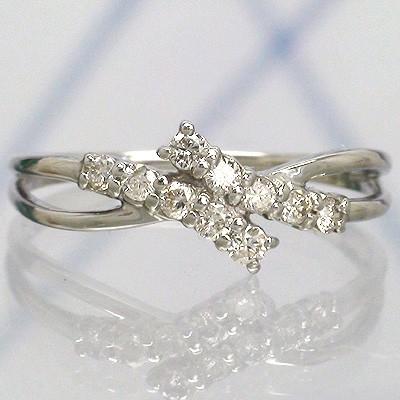 リング ダイヤモンド テンダイヤモンド プラチナ900 ダイヤ 0.2ct 指輪 記念日 10石 婚約指輪 刻印 レディース ジュエリー