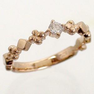 ピンキーリング ダイヤモンド リング 小指用 指輪 リング 10金 イエロー ピンク ホワイトゴールド レディース ジュエリー アクセサリー
