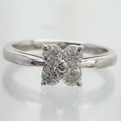 リング ダイヤ ダイヤモンド 0.5ct k18ゴールドフラワーモチーフ 婚約指輪 刻印 レディース ジュエリー アクセサリー プレゼント ギフト
