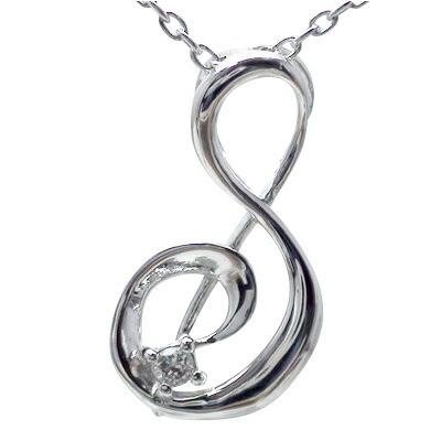 ネックレス イニシャル S ダイヤモンド 0.01ct 18金 18k k18 イエロー ピンク ホワイトゴールド アルファベット ネーム