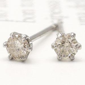 ピアス 一粒ダイヤモンド スタッド 0.1ct ソリティア プラチナ900 レディース ポイント消化【ゆうパケット便可】 人気 おすすめ 送料無料