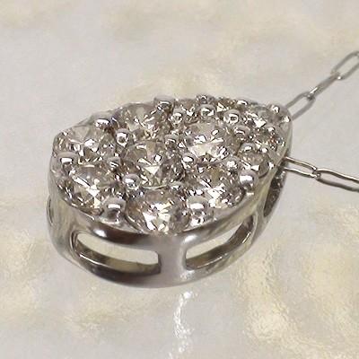 ネックレス ダイヤモンド ペンダント ドロップ 雫 ダイヤ 0.27ct プラチナ900 チェーン レディース ジュエリー アクセサリー プレゼント