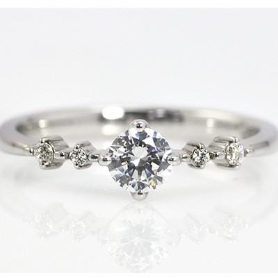 リング 婚約指輪 ダイヤモンド 鑑定書付 エンゲージ プラチナ900 ダイヤ (Dカラー VSクラス エクセレント 0.3ct )文字入れ 刻印無料