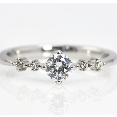 リング 婚約指輪 エンゲージ プラチナ900 ダイヤモンド (Dカラー:VS-2アップ:VERY GOOD:0.3ct) レディース ジュエリー