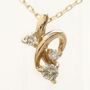 ネックレス k18ピンクゴールド ダイヤモンド 0.05ct ペンダント チェーン レディース ジュエリー アクセサリー プレゼント ギフト 人気