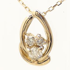 ネックレス k18ピンクゴールド ダイヤモンド 0.05ct ペンダント チェーン レディース ジュエリー アクセサリー プレゼント ギフト 人気