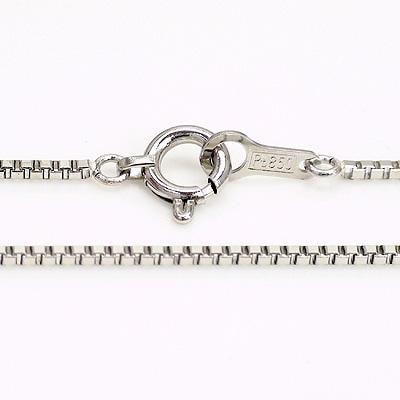 チェーン pt850 ベネチアン 0.6mm幅 40ｃｍ プラチナ850 レディース ジュエリー アクセサリー プレゼント ギフト 人気 おすすめ