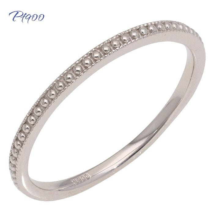 リング ミル打ち 指輪 pt900 プラチナ900 マリッジ 重ねづけ 無垢 結婚指輪 刻印 レディース ジュエリー アクセサリー プレゼント
