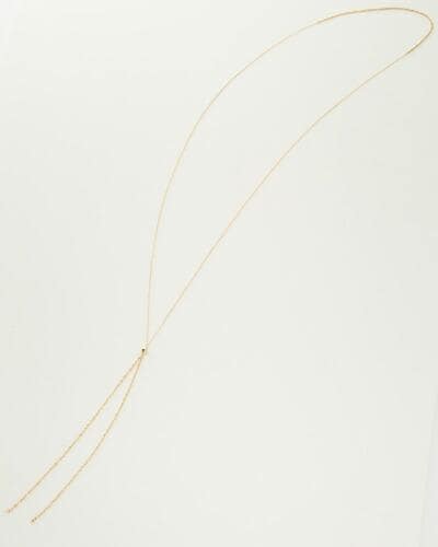 チェーン k10イエローゴールド ラリエット Y字 Y ミラーボール ロング 70cm レディース ジュエリー アクセサリー プレゼント ギフト