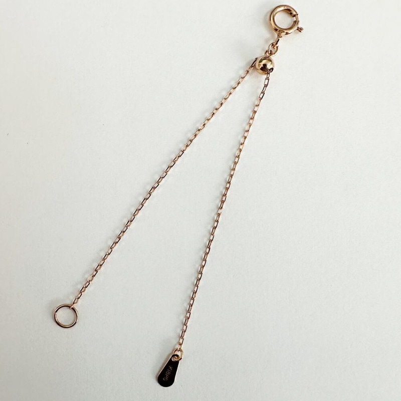 チェーン アジャスター スライド式 18金 延長 レディース ジュエリー アクセサリー プレゼント ギフト 人気 おすすめ 送料無料