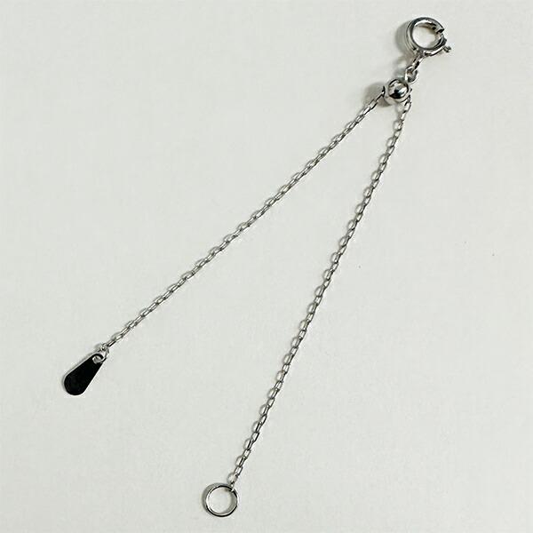 チェーン アジャスター 10cm スライド式 カットアズキ pt850 プラチナ850 延長 パーツ ムーブ 長さ調節用 レディース ジュエリー