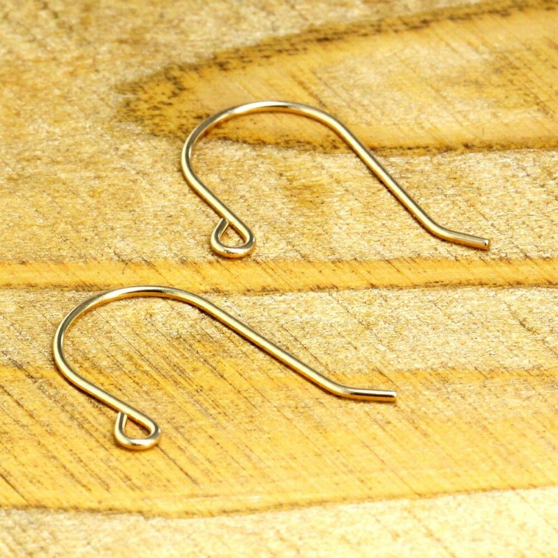 ピアス 金具 パーツ フック 18金 k18イエローゴールド パーツ ポイント消化 アクセ アクセサリー 人気 おすすめ