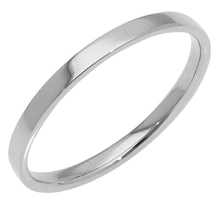 リング 平打ち 2mm幅 プラチナ900 指輪 シンプル フラット 結婚指輪 マリッジ ブライダル 結婚式 文字入れ 刻印 可能 日本製 メンズ