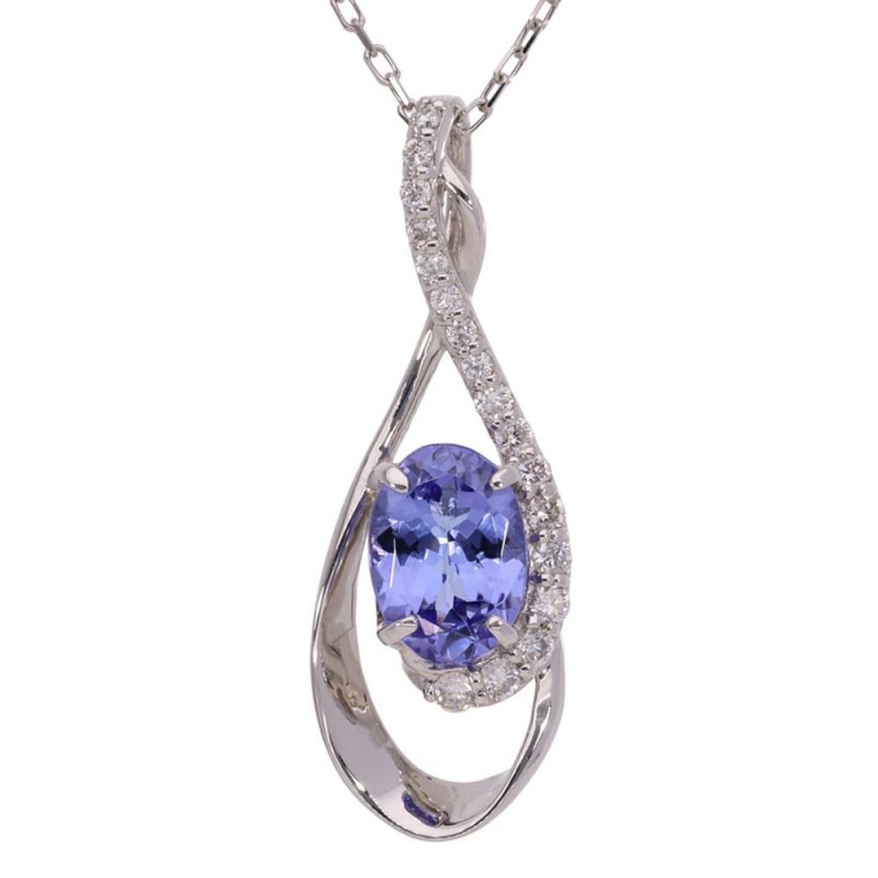ネックレス タンザナイト ダイヤモンド プラチナ 0.14ct プラチナ900 レディース ジュエリー アクセサリー プレゼント ギフト 人気