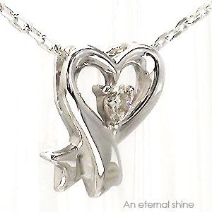 ネックレス ハート ペンダント ダイヤモンド 10金 イエロー ピンク ホワイトゴールド チェーン レディース ジュエリー アクセサリー プレゼント