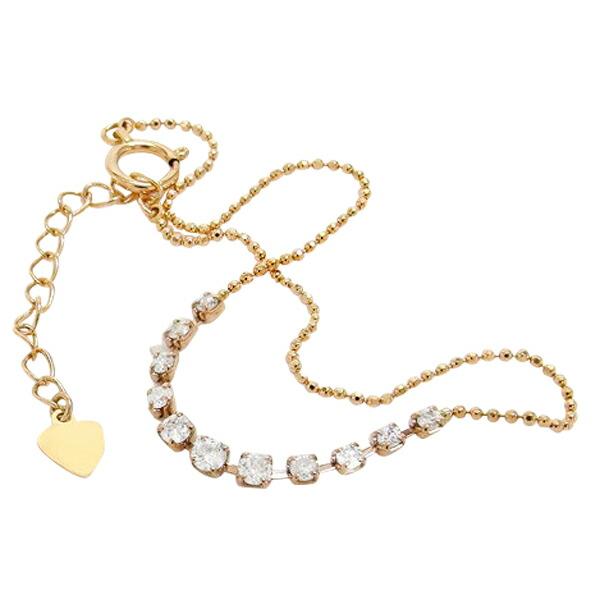 ブレスレット ダイヤモンド 0.3ct 18金 18k k18 イエロー ピンク ホワイトゴールド アジャスター付 レディース ジュエリー