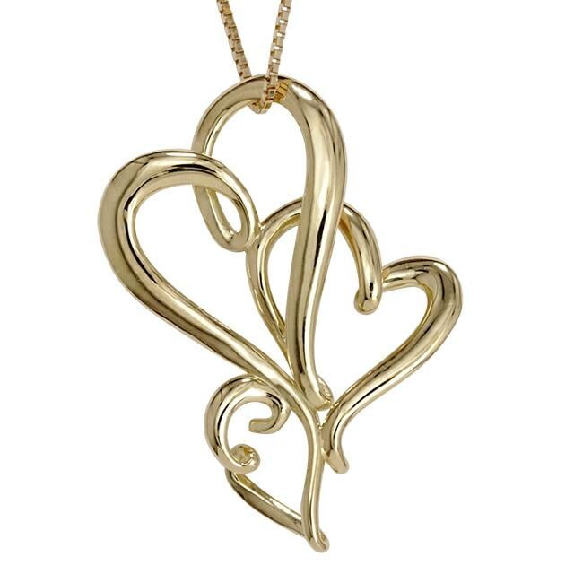 ネックレス k18 オープンハート 18金 18k イエロー ピンク ホワイトゴールド ペンダント チェーン レディース ジュエリー アクセサリー
