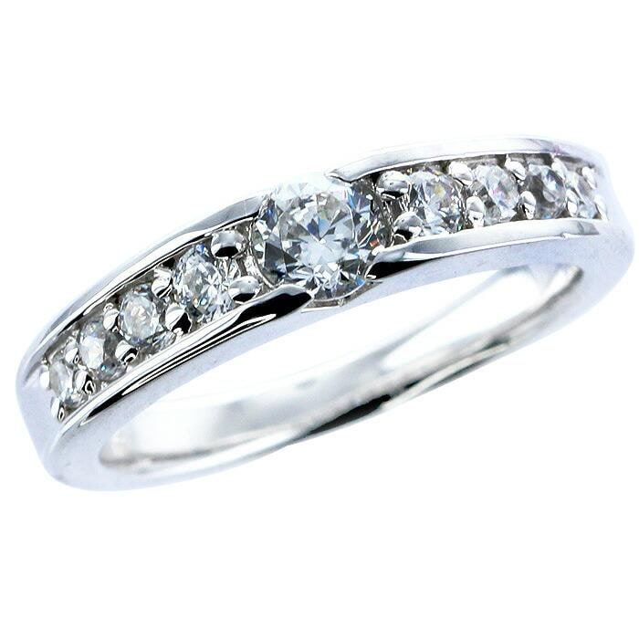 エタニティリング 指輪 ダイヤモンド グラデーション 0.6ct リング 18k k18 イエロー ピンク ホワイトゴールド シンプル 婚約指輪