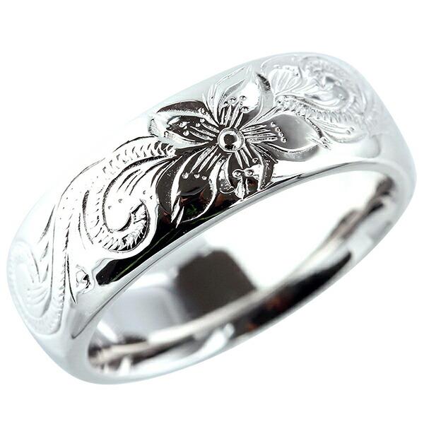 リング ハワイアンジュエリー 指輪 プラチナ900 シンプル メンズ 刻印 レディース ジュエリー アクセサリー プレゼント ギフト 人気 おすすめ