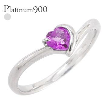 リング ロードライトガーネット ハート 一粒 プラチナ900 V字 1月誕生石 Vライン 指輪 レディース ジュエリー アクセサリー プレゼント