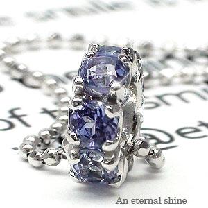 ベビーリング フルエタニティ タンザナイト 12月誕生石 k10ホワイトゴールド 10金 ペンダント 出産祝い 誕生祝い 記念品 チェーン