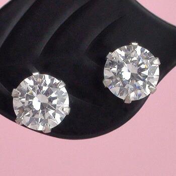 ピアス シグニティー社製 スーパーキュービックジルコニア K14ホワイトゴールド 一粒 レディース ジュエリー アクセサリー プレゼント ギフト