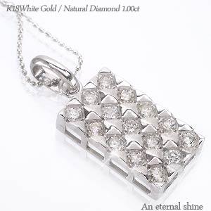 ネックレス ダイヤモンド 1ct 18金 イエロー ピンク ホワイトゴールド ペンダント チェーン レディース ジュエリー アクセサリー プレゼント