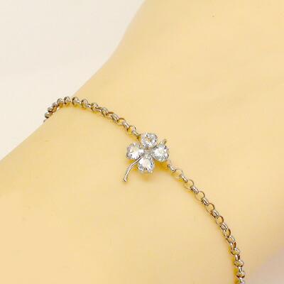 K18 18金 アクアマリン ブレスレット アンクレット K18 18金 アクア