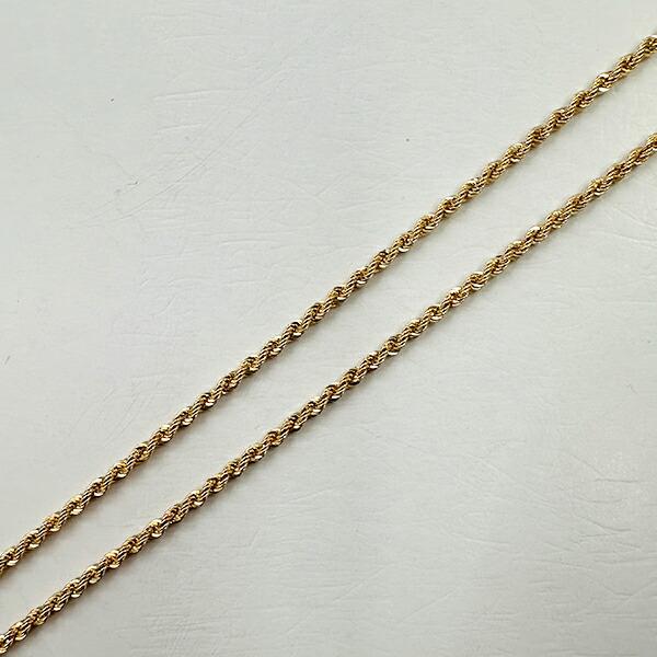 ⭐ 極美品 ✨K18ゴールド ロープチェーンネックレス 約45cm 20230914_17a09c.jpg
