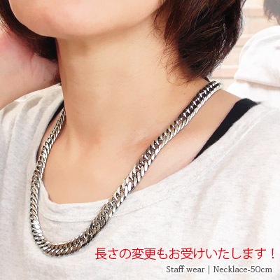純チタン ネックレス キヘイ 喜平 極太 9mm 全長50cm ノンアレルギー メンズ レディース 男女兼用 ジュエリー 父の日 送料無料 アクセ