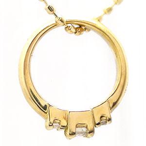 ベビーリング ダイヤモンド 0.05ct 4月誕生石 18金 18k k18 イエローゴールド ホワイトゴールド ペンダント トップ 出産祝い