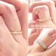 エタニティリング ピンキー リング k18 18k 18金 ダイヤモンド 0.1ct エタニティリング ハーフエタニティリング 小指 指輪 華奢