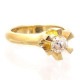ネックレス ベビーダイヤモンド リング 0.04ct 4月誕生石 18金 18k k18 イエロー ピンク ホワイトゴールド 誕生祝い 出産祝い