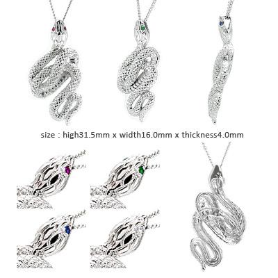 ネックレス ヘビ 蛇 スネーク K18ゴールド K18 干支 巳 ペンダント チェーン レディース ジュエリー アクセサリー プレゼント ギフト