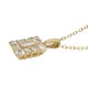 ネックレス ダイヤモンド レディース ペンダント バケット カット 0.35ct 18金 イエロー ピンク ホワイトゴールド ジュエリー