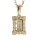 ネックレス ダイヤモンド レディース ペンダント バケット カット 0.35ct 18金 イエロー ピンク ホワイトゴールド ジュエリー