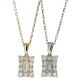 ネックレス ダイヤモンド レディース ペンダント バケット カット 0.35ct 18金 イエロー ピンク ホワイトゴールド ジュエリー