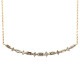 バケットカット ダイヤモンド ラインネックレス ダイヤ 0.3ct ペンダント k18ゴールド 18k 18金 イエロー ピンク ホワイトゴールド