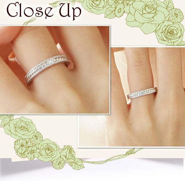 ピンキーリング プラチナ900 一粒ダイヤモンド リング ダイヤ 0.05ct