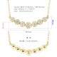 ダイヤモンド ラインネックレス 0.2ct グラデーション 18金 イエロー ピンク ホワイトゴールド ペンダント チェーン レディース ジュエリー