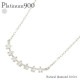 ネックレス ライン ダイヤモンド 0.1ct プラチナ900 ペンダント スキン チェーン レディース ジュエリー アクセサリー プレゼント ギフト