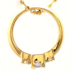 ベビーリング 18金 イエローゴールド ホワイトゴールド タンザナイト 12月誕生石 ダイヤモンド 0.02ct ペンダント トップ 出産祝い