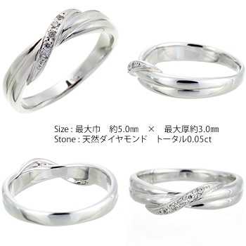 ピンキーリング ダイヤモンド リング 0.05ct 18金 イエロー ピンク ホワイトゴールド 小指 指輪 レディース ジュエリー アクセサリー